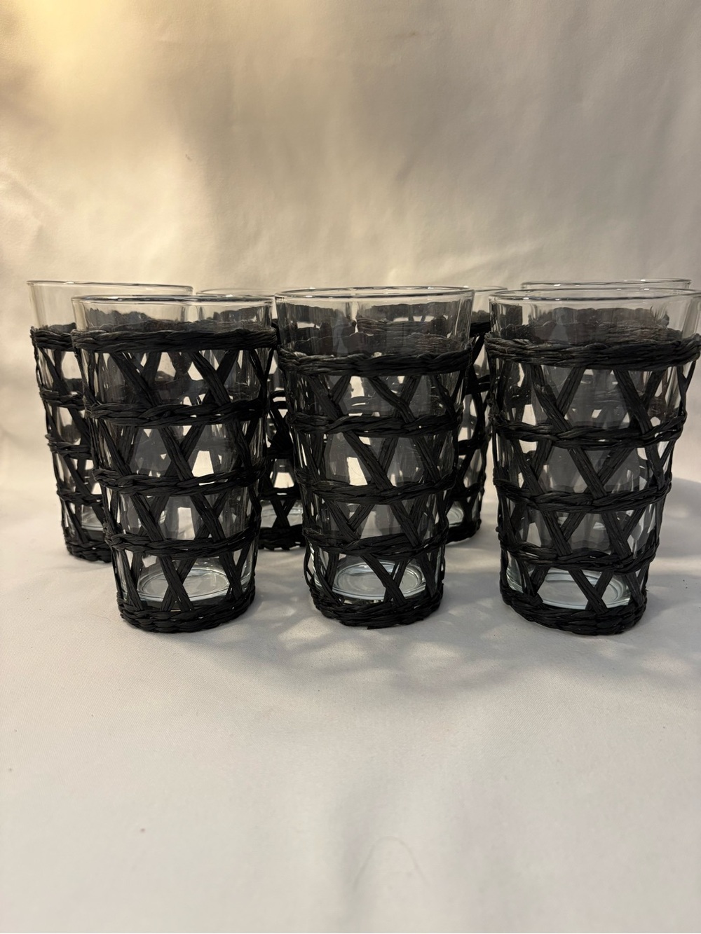 7- Tommy Bahama Tiki Hut pool party tall Tumblr Glasses